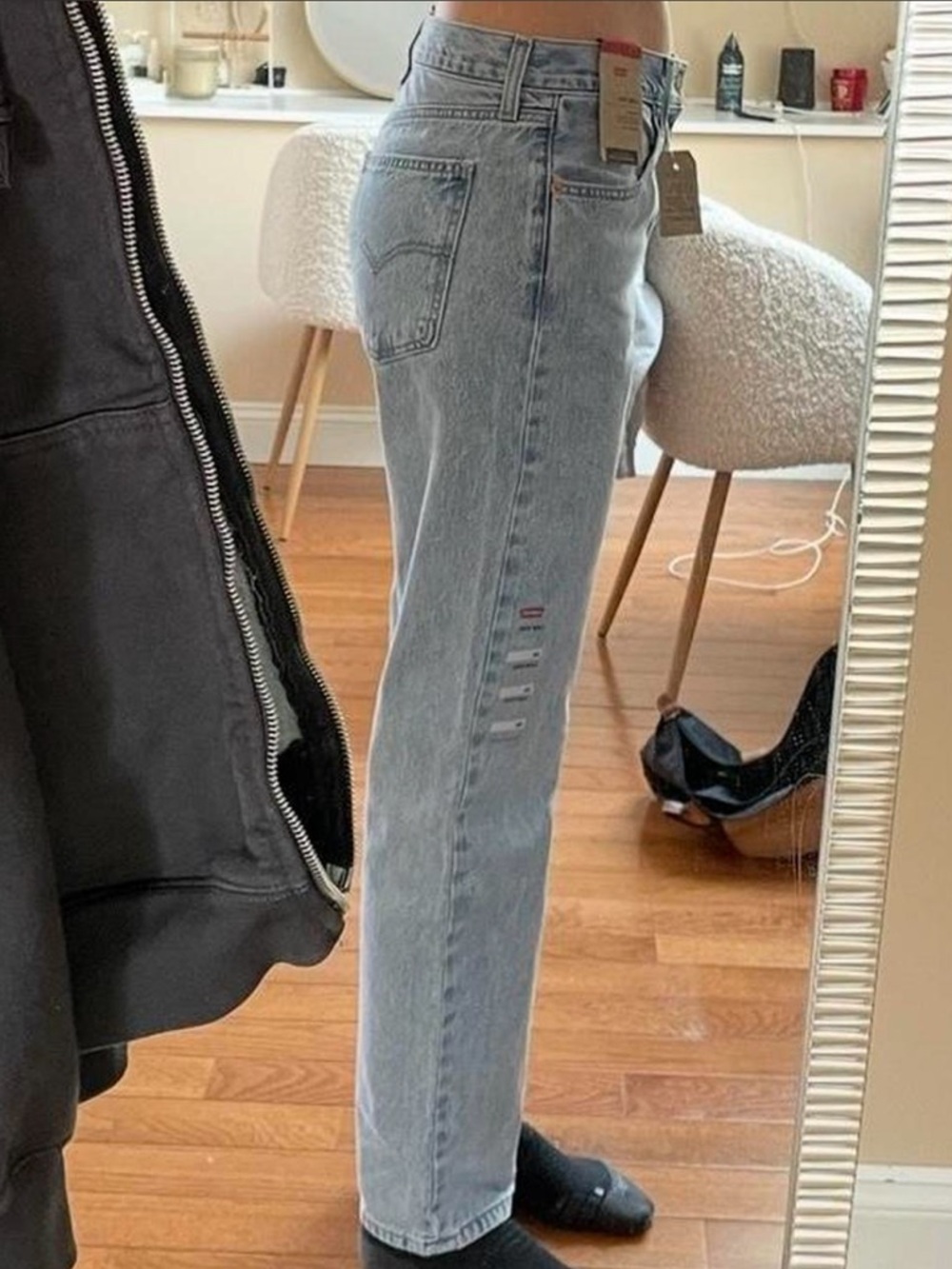 Levi's Light Wash Low Pro Straight Leg Jeans